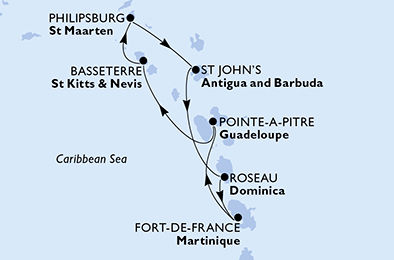 Carte de l'itinéraire