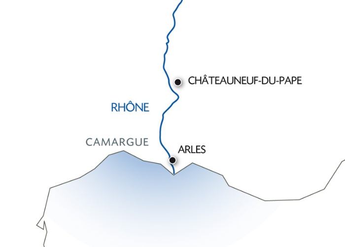 carte Week-end de fête en croisière sur le Rhône, 2 jours - AWT_A90