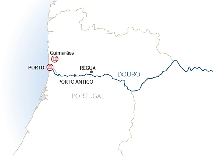 carte Le Douro Joyau inépuisable et traditions ancestrales, 6 jours - POB