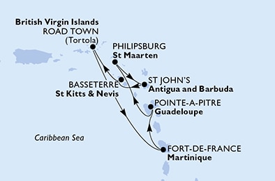 Carte de l'itinéraire