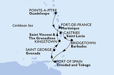 Carte de l'itinéraire