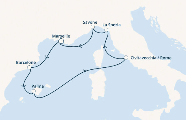 Carte de l'itinéraire