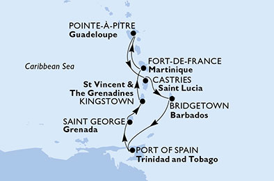 Carte de l'itinéraire