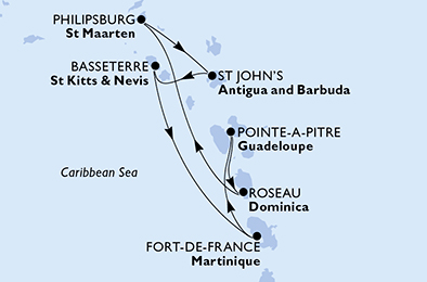 Carte de l'itinéraire