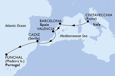 carte Transatlantiques, 8 jours