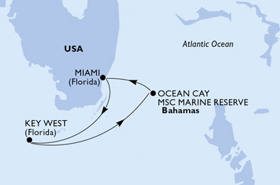 carte Caraïbes et Antilles, 4 jours
