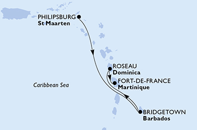  Caraïbes et Antilles, 5 jours