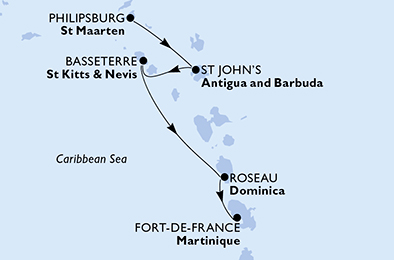  Caraïbes et Antilles, 5 jours