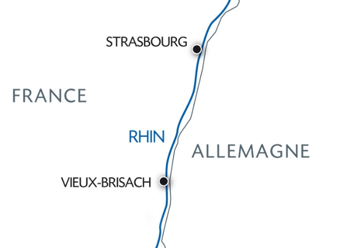 carte Week-end de fête en croisière sur le Rhin, 2 jours - THE_A60