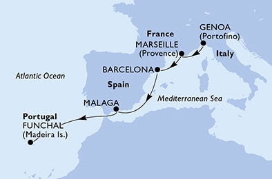 carte Transatlantiques, 7 jours