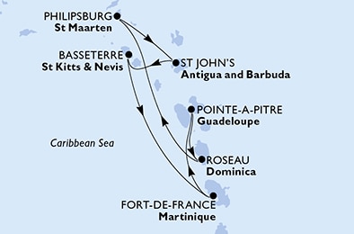  Caraïbes et Antilles, 8 jours