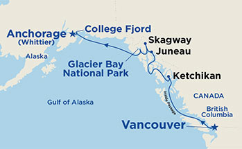 carte Alaska, 8 jours