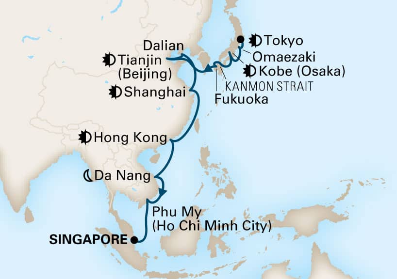 carte Tour du Monde, 25 jours