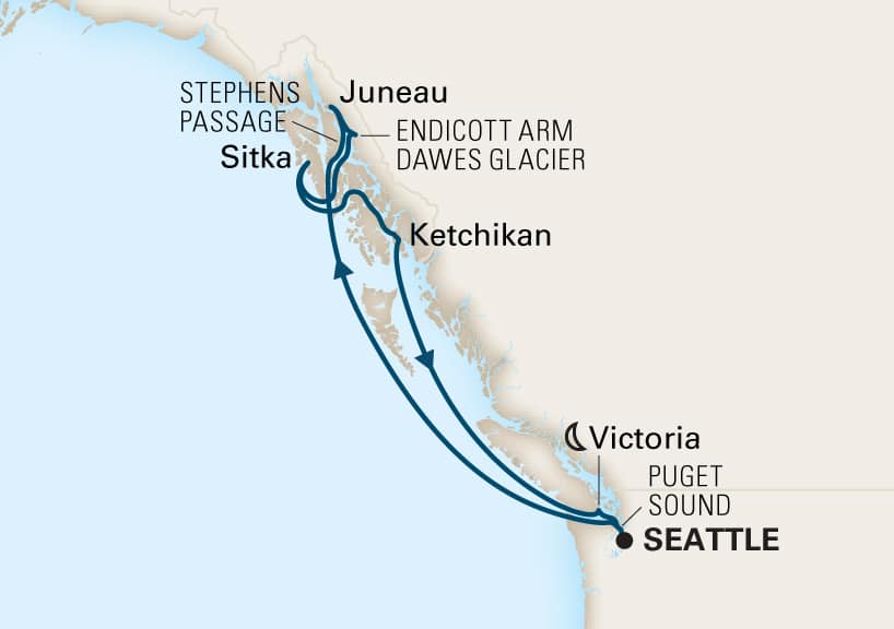 carte Alaska, 8 jours