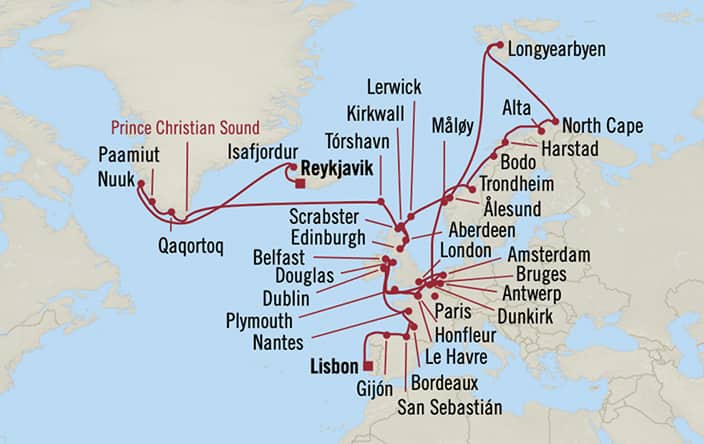 carte Transatlantiques, 55 jours