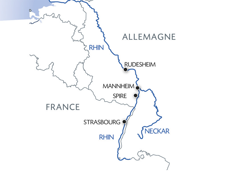 carte Croisière festival : légendes, festivités et gourmandises sur le Rhin Romantique (formule port/port), 4 jours - CSF_FESPP