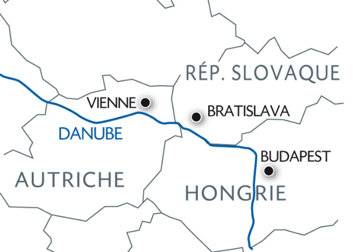 carte Les marchés de Noël des grandes capitales danubiennes (formule port/port), 5 jours - MVI_PP