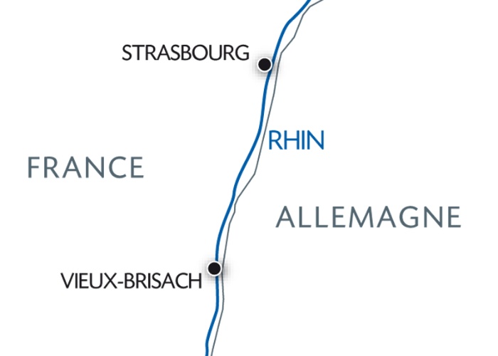 carte Noël Rhénan : le Rhin supérieur (formule port/port), 3 jours - NOY_PP