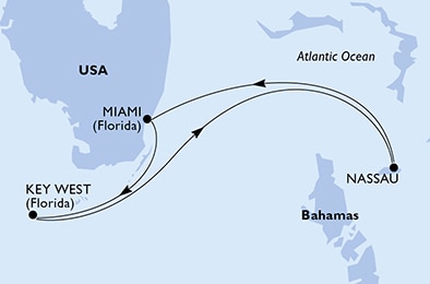 carte Caraïbes et Antilles, 4 jours