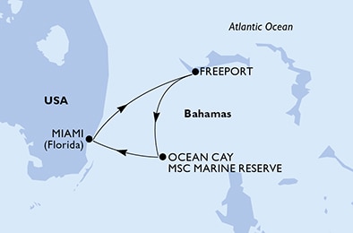 carte Caraïbes et Antilles, 4 jours