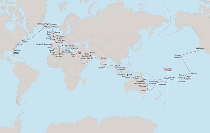 carte Royaume-Uni, Canada, France, Espagne, Egypte – 121 jours
