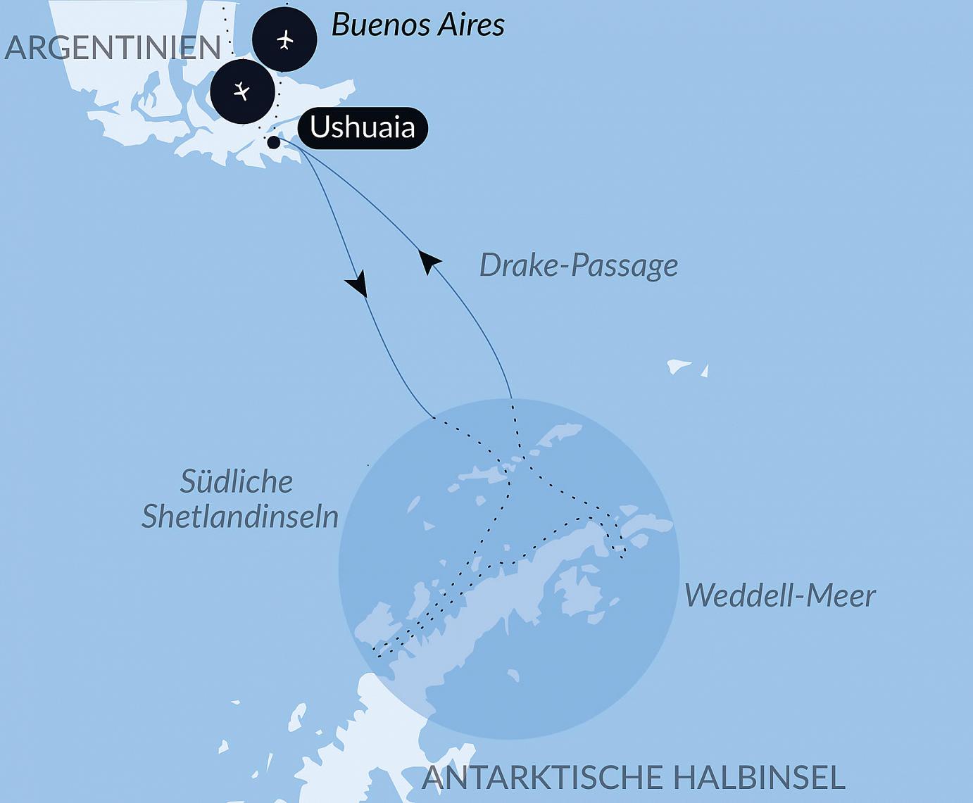 carte L'Antarctique emblématique, 11 jours