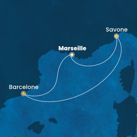 carte Méditerranée, 5 jours