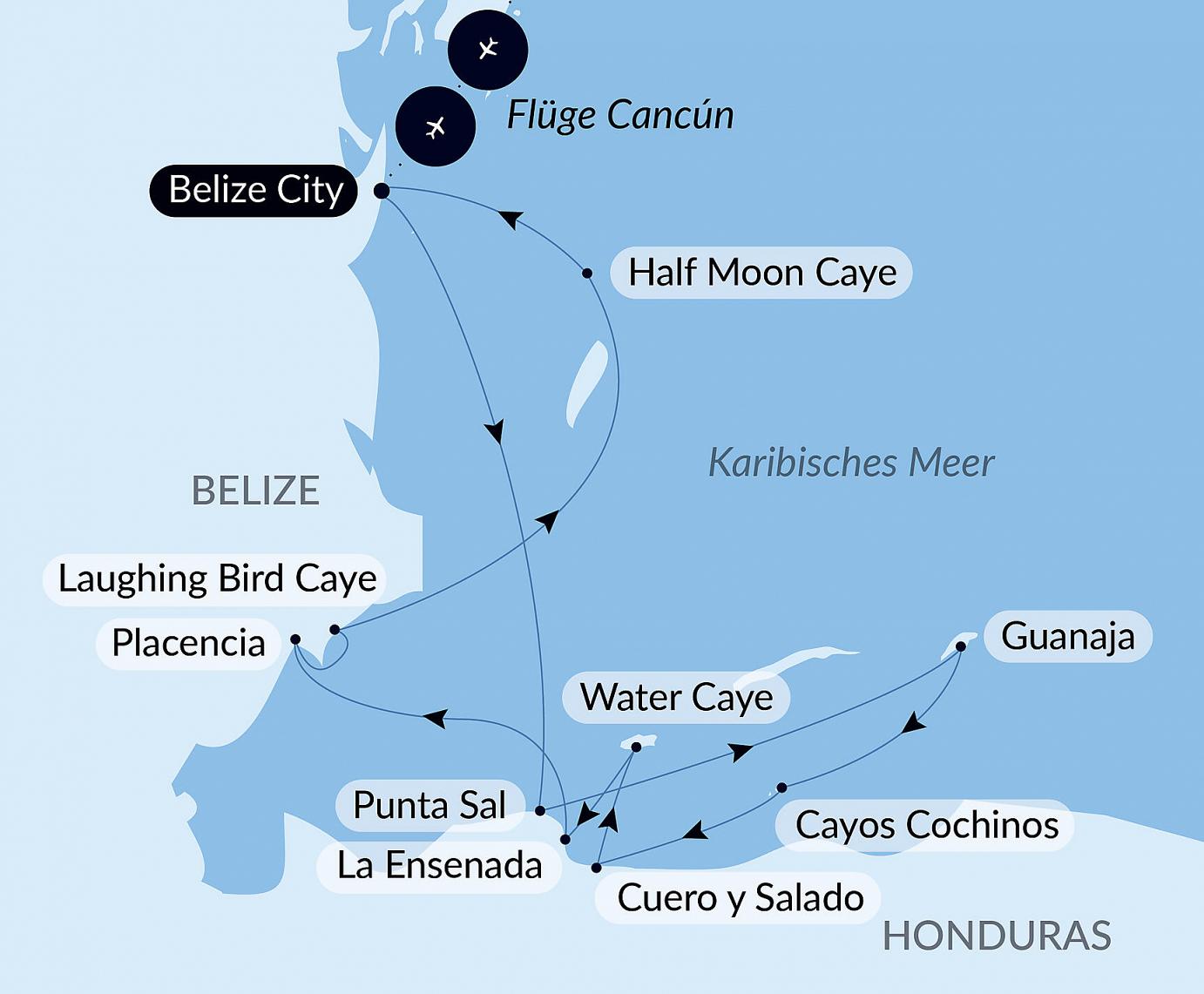 carte Sanctuaires naturels et rencontres caribéennes, 10 jours