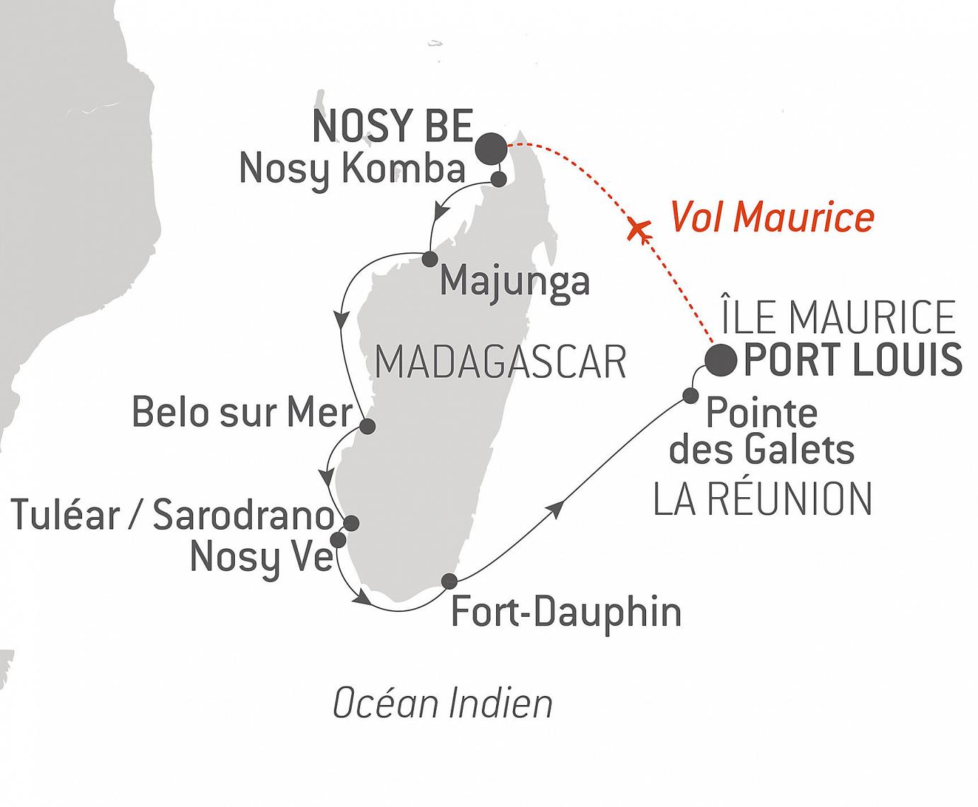 carte Madagascar confidentielle, 15 jours