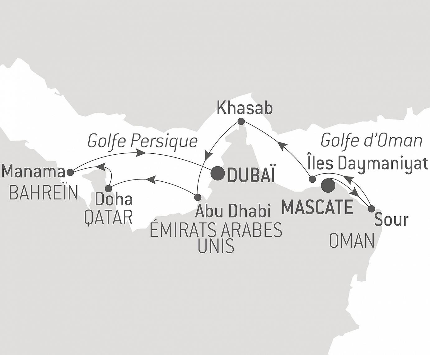 carte Splendeurs et civilisations orientales, 11 jours