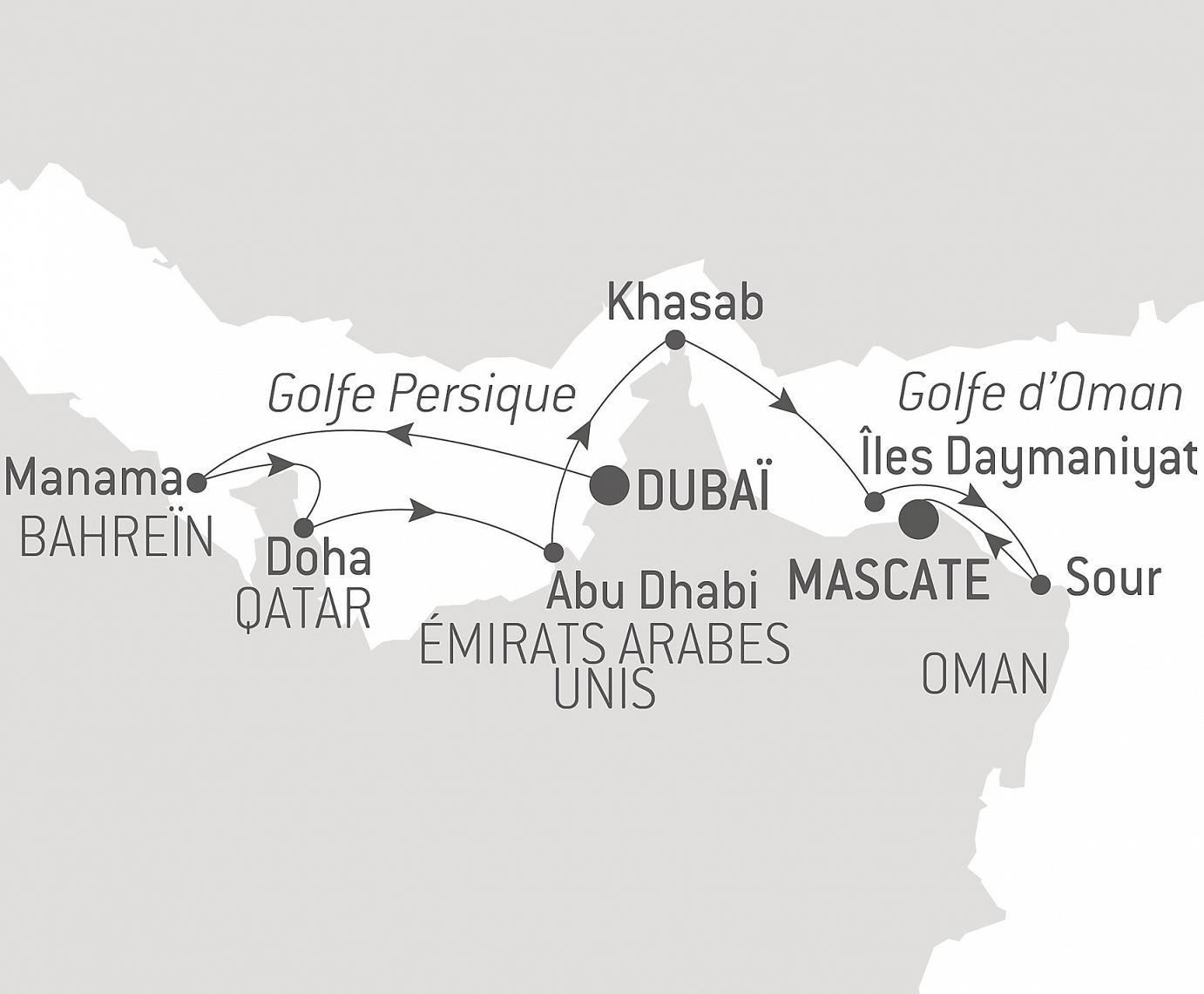 carte Splendeurs et civilisations orientales, 11 jours