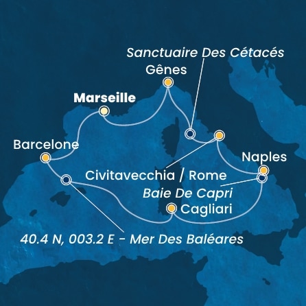 carte Méditerranée, 8 jours