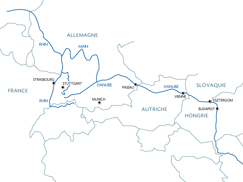 carte Le beau Danube bleu, 6 jours - MUB