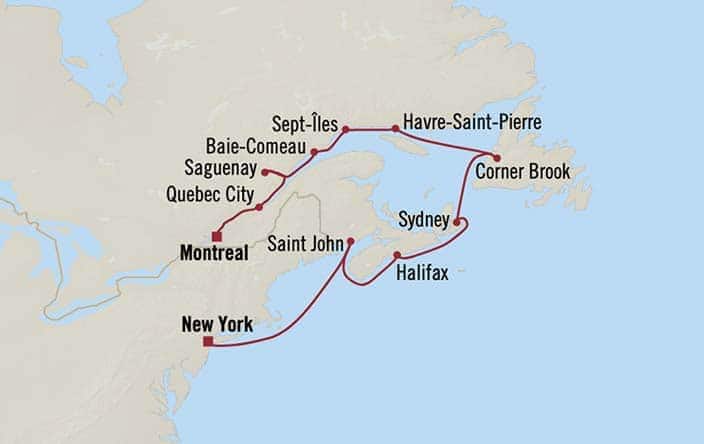 carte Canada, Etats-Unis - 12 jours