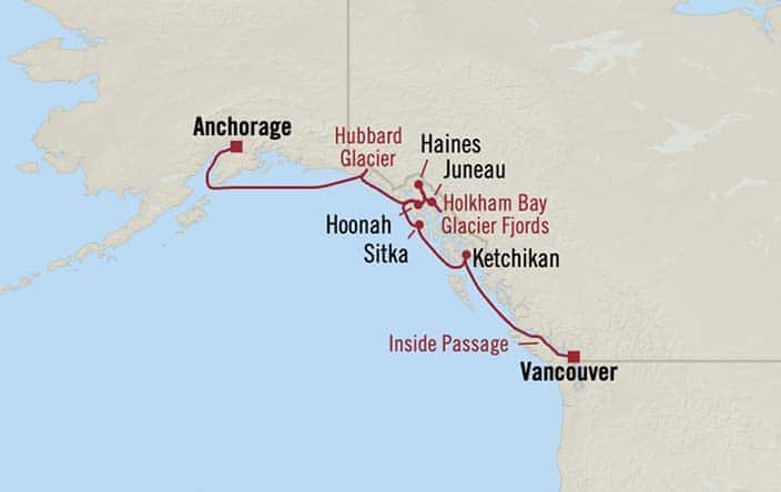 carte Alaska, 10 jours