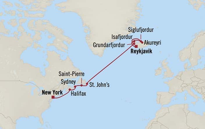 carte Europe du Nord, 15 jours