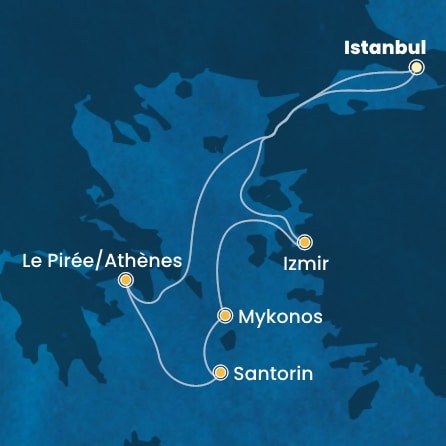 carte Méditerranée, 7 jours