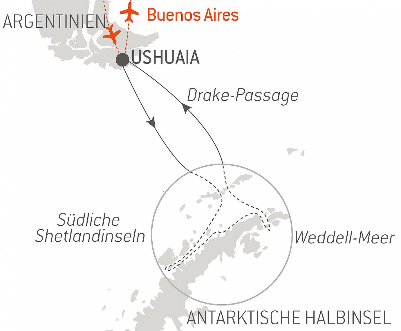 carte L'Antarctique emblématique, 11 jours