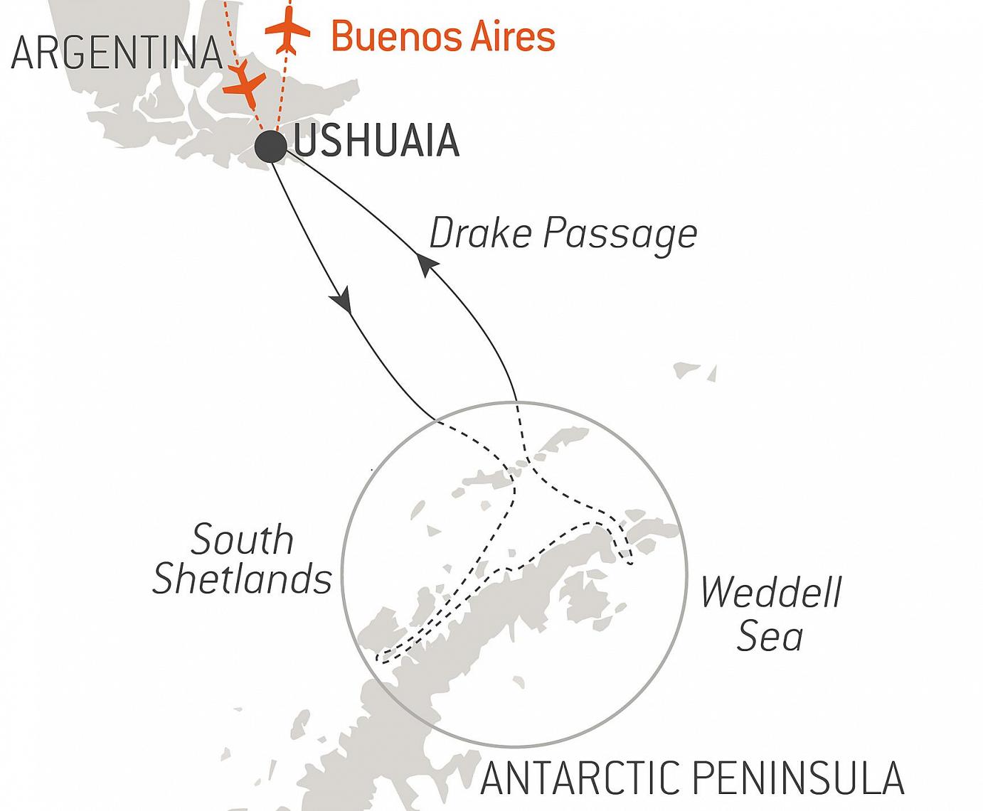 carte L'Antarctique emblématique, 11 jours