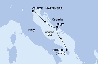 carte Méditerranée, 3 jours