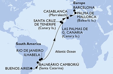 carte Transatlantiques, 20 jours