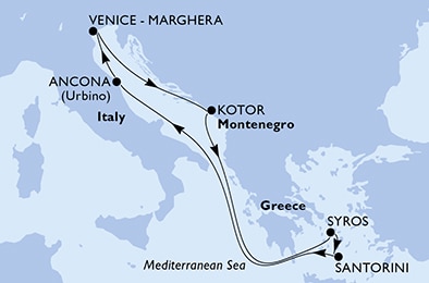 carte Méditerranée, 8 jours