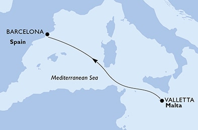 carte Méditerranée, 3 jours