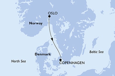 carte Europe du Nord, 2 jours