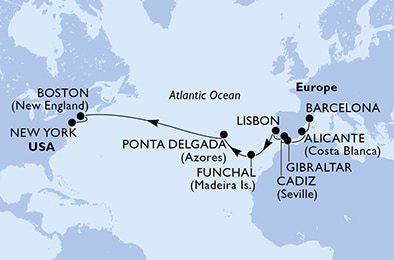 carte Transatlantiques, 20 jours