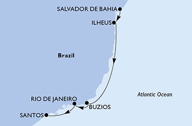 carte Transatlantiques, 6 jours