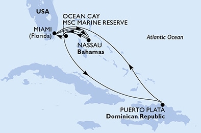 carte Caraïbes et Antilles, 12 jours