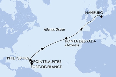 carte Transatlantiques, 14 jours