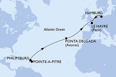 carte Transatlantiques, 15 jours