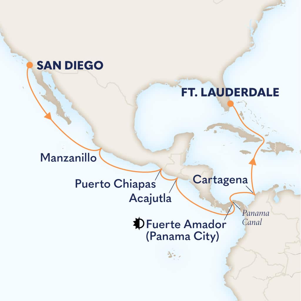 carte Etats-Unis & Mexique & Salvador & Panama & Colombie, 15 jours